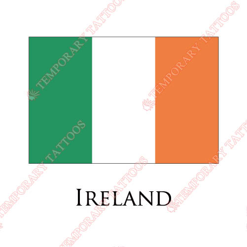 Ireland flag Customize Temporary Tattoos Stickers NO.1898